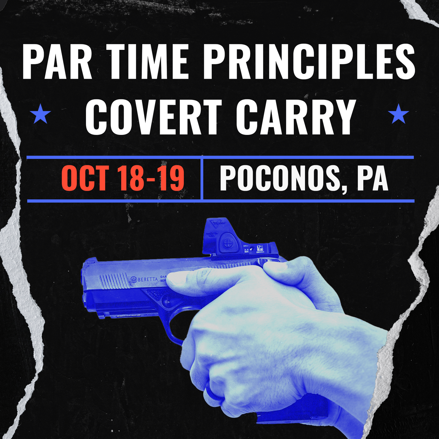 OCT 18-19 PAR TIME PRINCIPLES: COVERT CARRY (POCONOS, PA)
